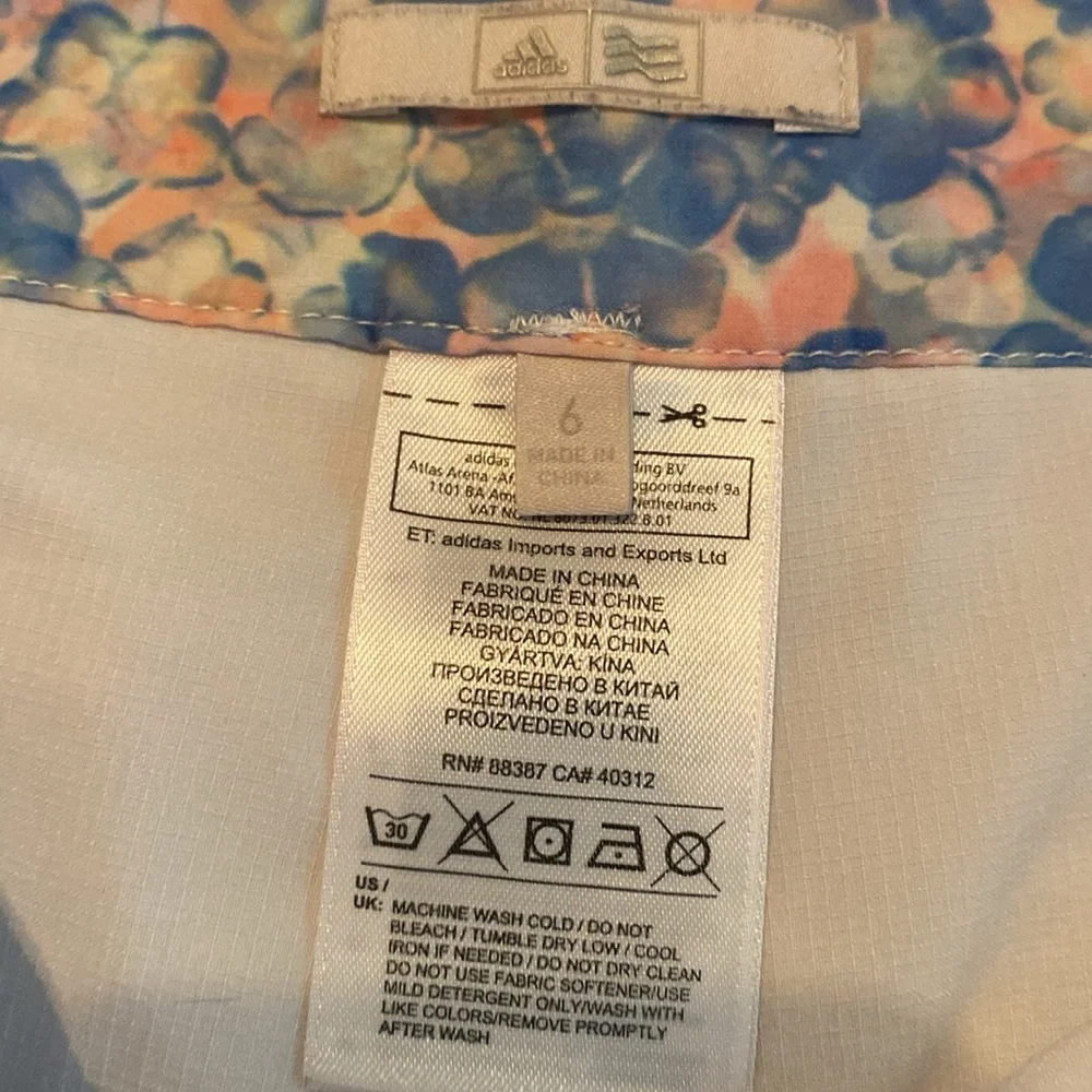 Adidas floral golf skirt